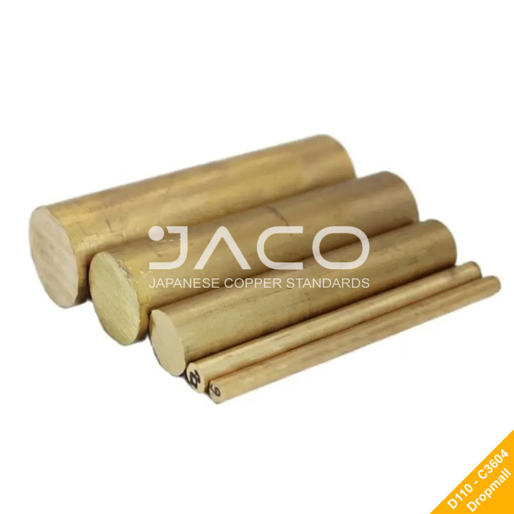 Đồng thau vàng tròn đặc 110mm