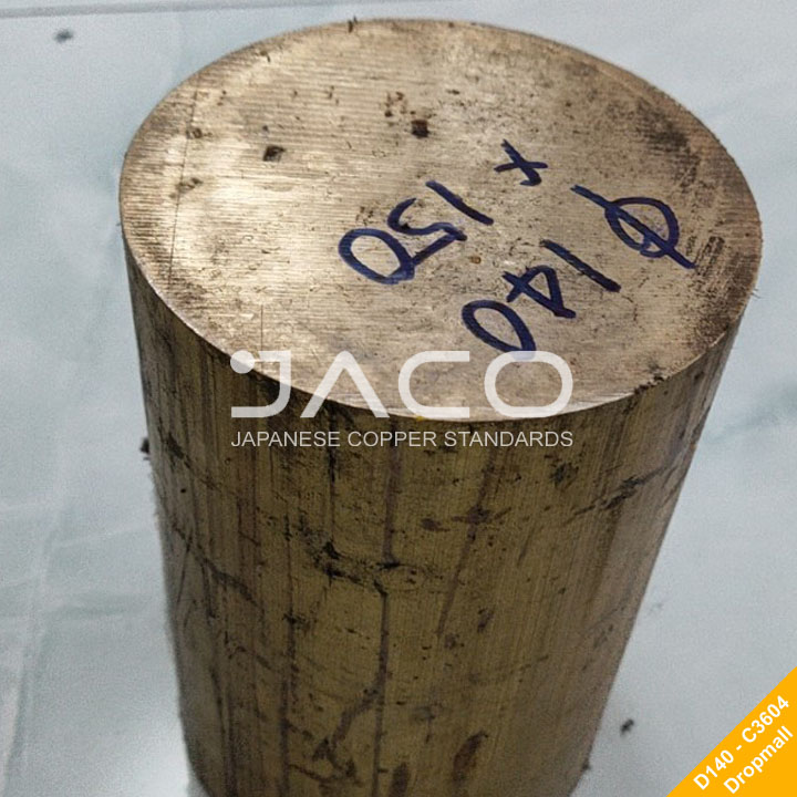 Đồng thau vàng tròn đặc 140mm