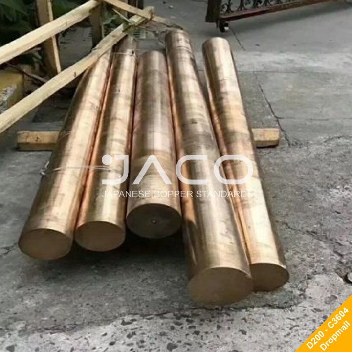 Đồng thau vàng tròn đặc 200mm